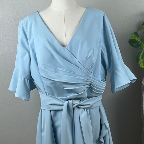 LanTing Brides Blue Short Formal Mother of the Bride Dress XL New with tags - Picture 2 of 10
